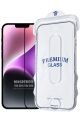 (MAGICBOX TAM) iPhone 16e (2025) Uyumlu Kolay Kurulum Aparatlı MagicBox Tam Kaplayan Ekran Koruyucu