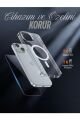 1H1M iPhone 15 Plus Uyumlu 1 Hayalet Cam Ekran Koruyucu & 1 Magsafe Kılıf