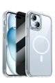 1H1M iPhone 15 Uyumlu 1 Hayalet Cam Ekran Koruyucu & 1 Magsafe Kılıf