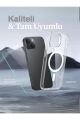 1M1C iPhone 14 Plus Uyumlu 1 Magsafe Kılıf & 1 Temperli 9H Cam Ekran Koruyucu