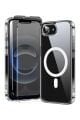 2H1M iPhone 16e (2025) Uyumlu 2 Hayalet Cam Ekran Koruyucu & 1 Magsafe Kılıf