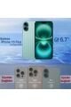 2H1M iPhone 16 Plus Uyumlu 2 Hayalet Cam Ekran Koruyucu & 1 Magsafe Kılıf