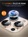 (PREMIUM LENS) 16 Pro Max / 16 Pro Çöl Titanyum Uyumlu Kolay Kurulum Aparatlı Premium Lens Koruyucu