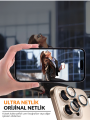 (PREMIUM LENS) 16 Pro Max / 16 Pro Çöl Titanyum Uyumlu Kolay Kurulum Aparatlı Premium Lens Koruyucu