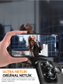 (PREMIUM LENS) 16 Pro Max / 16 Pro Siyah Titanyum Uyumlu Kolay Kurulum Aparatlı Premium Lens Koruyucu